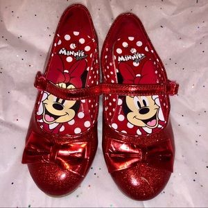 Red sparkle shoes